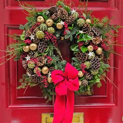 Festive Luxe Christmas Door Wreath