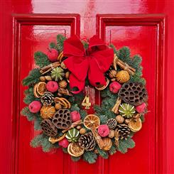 Festive Cheer Christmas Door Wreath